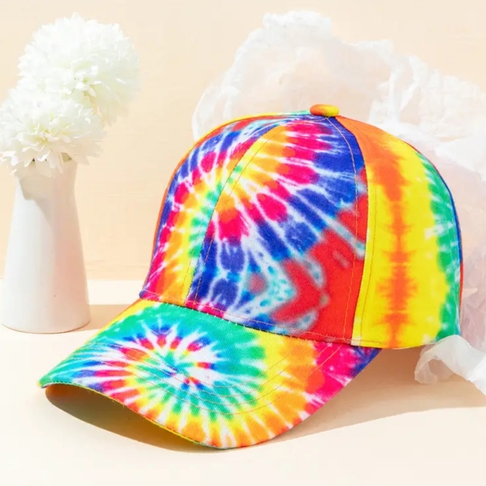 Colorful Tie-Dye Adjustable Baseball Cap